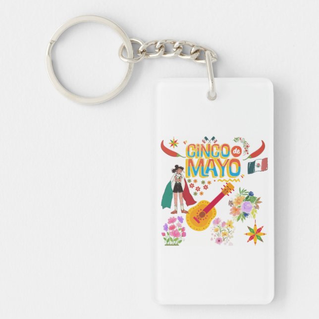 Cinco De Mayo Key Ring (Front)