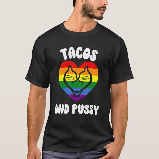 Cinco De Mayo Lesbian Pride Stuff Gay Pride Cats A T-Shirt (Front)