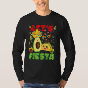 Cinco De Mayo Let's Fiesta Avocado And Tacos Mexic T-Shirt