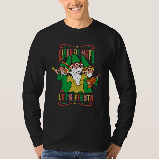 cinco de mayo let's fiesta gnomes fest T-Shirt (Front)