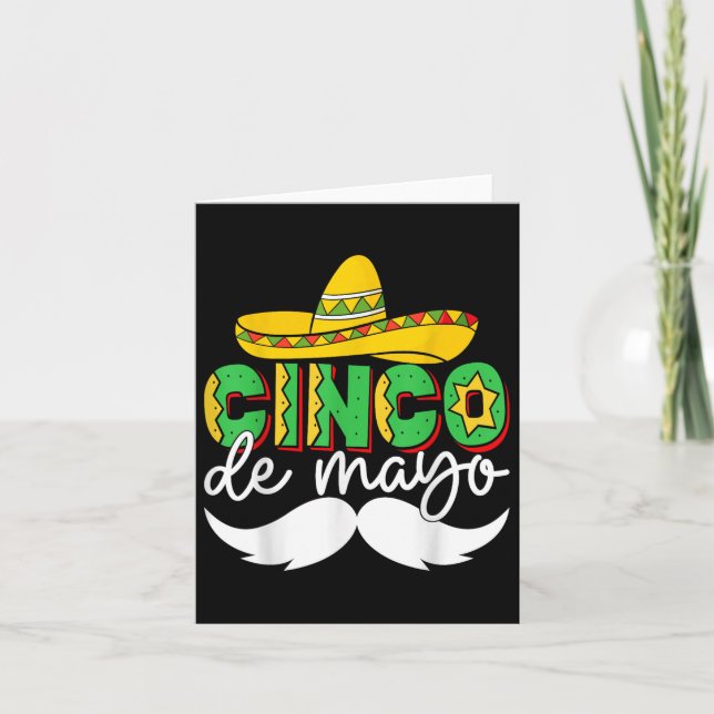 Cinco De Mayo Lets Fiesta Squad 5 De Mayo Mexican  Card (Front)