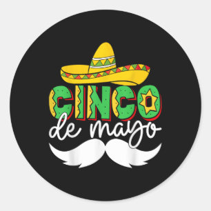 Cinco De Mayo Lets Fiesta Squad 5 De Mayo Mexican  Classic Round Sticker