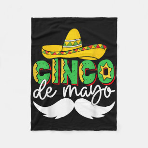 Cinco De Mayo Lets Fiesta Squad 5 De Mayo Mexican  Fleece Blanket