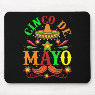 Cinco De Mayo Lets Fiesta Squad 5 De Mayo Mexican  Mouse Pad
