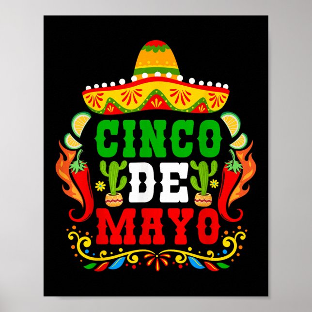 Cinco De Mayo Lets Fiesta Squad 5 De Mayo Mexican  Poster (Front)