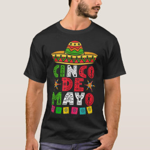 Cinco De Mayo Lets Fiesta Squad 5 De Mayo Mexican T-Shirt
