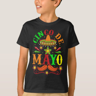 Cinco De Mayo Lets Fiesta Squad 5 De Mayo Mexican  T-Shirt
