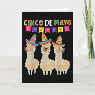 Cinco De Mayo Llama Fiesta Ultimate Party Vibe May Card