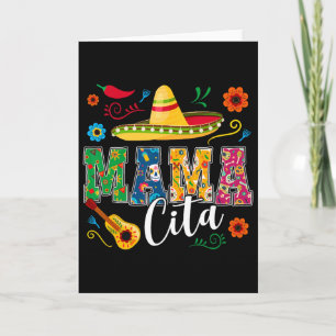 Cinco De Mayo Mamacita Flower Mama Cita Mexican 1 Card