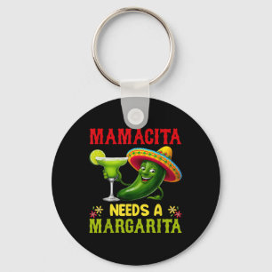 Cinco De Mayo Mamacita Needs A Margarita Funny  Key Ring