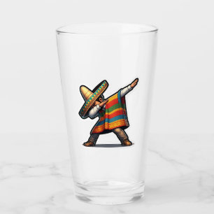 Cinco de Mayo Man Glass
