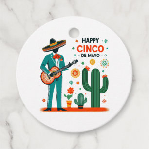 Cinco de mayo mariachi - Mexican pride Favour Tags