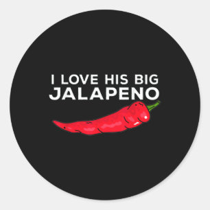 Cinco De Mayo Matching Couple Shirt I Love His Big Classic Round Sticker