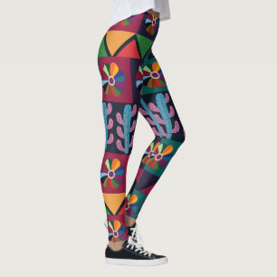 Cinco De Mayo Mexican Art Pattern  Leggings