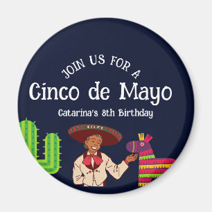 Cinco de Mayo Mexican  Birthday Party Magnet