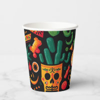 Cinco de Mayo. Mexican bright cartoon pattern