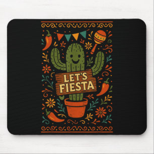 Cinco de mayo mexican cactus party funny letsCinco Mouse Pad