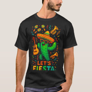 Cinco de mayo mexican cactus party funny letsCinco T-Shirt