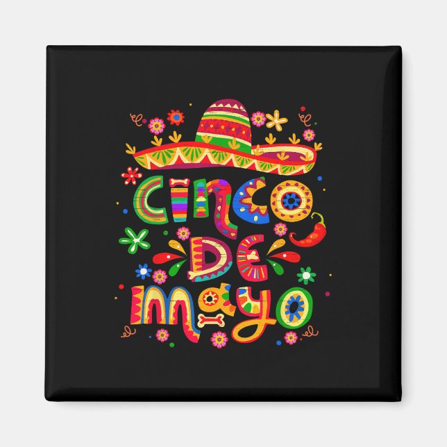 Cinco De Mayo Mexican Fiesta Celebrate 5 De Mayo M Magnet (Front)