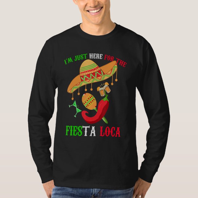 Cinco De Mayo Mexican Fiesta Loca Crazy Party Span T-Shirt (Front)