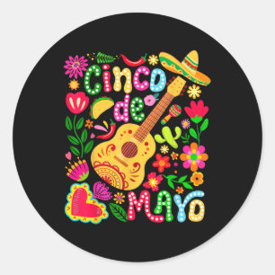 Cinco De Mayo Mexican Fiesta Squad 5 De Mayo For W Classic Round Sticker