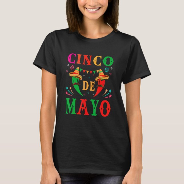 Cinco De Mayo Mexican Fiesta T-Shirt (Front)