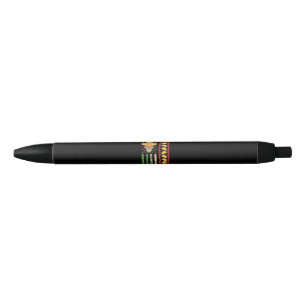 Cinco De Mayo Mexican Flag Sugar Skull Taco Black Ink Pen