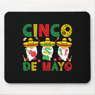 Cinco De Mayo Mexican Gnomes Fiesta 5 De Mayo Men  Mouse Pad