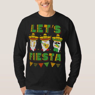 Cinco De Mayo Mexican Gnomes Lets Fiesta T-Shirt