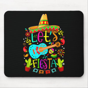 Cinco De Mayo Mexican Guitar Cactus Women Men Mouse Pad