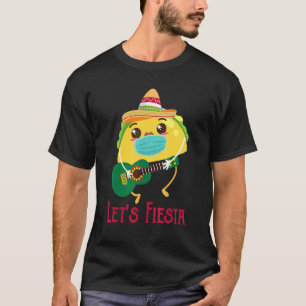 Cinco De Mayo Mexican Guitar Let's Fiesta Taco Wea T-Shirt