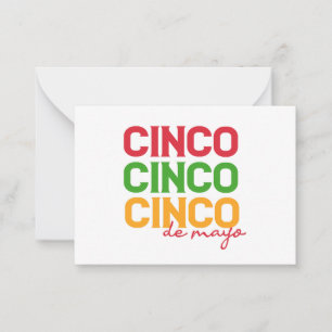 Cinco De mayo Mexican Holiday Celebration Gift Card