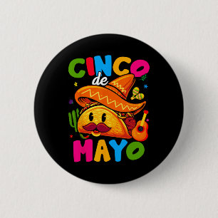 Cinco De Mayo Mexican Party Lets Fiesta Squad 5 De 6 Cm Round Badge