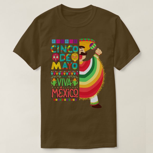 Cinco de mayo mexican party  T-Shirt (Design Front)