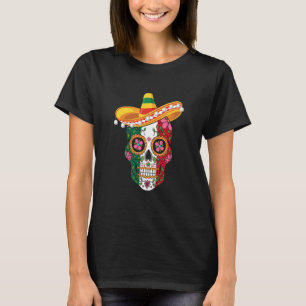 Cinco de Mayo mexican skull celebrate fiesta T-Shirt