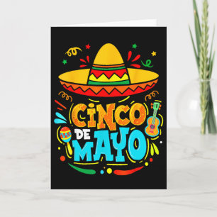 Cinco De Mayo Mexican Sombrero Fiesta Chilli Peppe Card