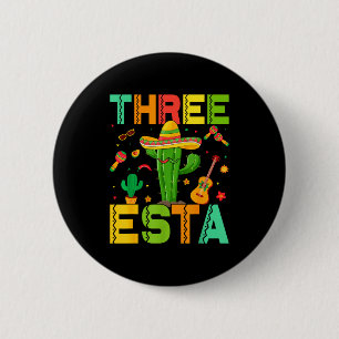 Cinco De Mayo Mexican Themed Party 3rd Birthday Th 6 Cm Round Badge
