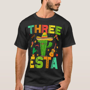 Cinco De Mayo Mexican Themed Party 3rd Birthday Th T-Shirt