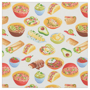 cinco de mayo mexico burrito taco tamale fabric
