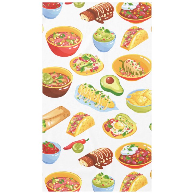 cinco de mayo mexico burrito taco tamale tablecloth (Front)