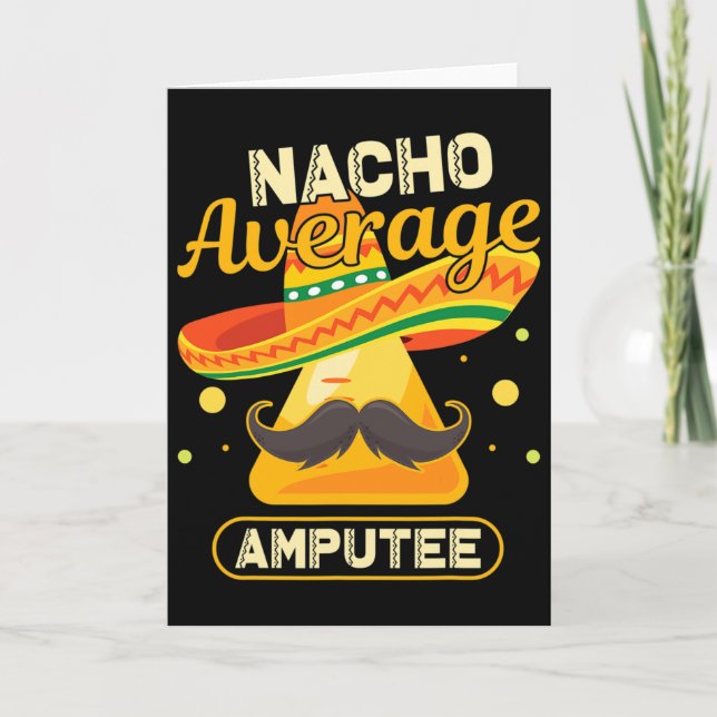 Cinco De Mayo Nacho Average Amputee Surgeon Amputa Card (Front)