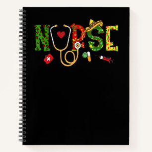 Cinco De Mayo Nurse Shirt, Funny Nurse Healthcare Notebook