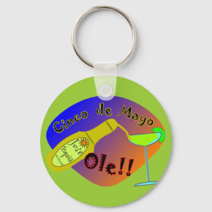 Cinco de Mayo "OLE" Tequila T-Shirts Key Ring