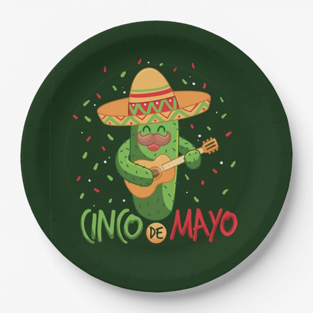Cinco De Mayo  Paper Plate (Front)