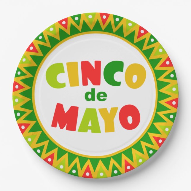 Cinco de Mayo Paper Plate (Front)