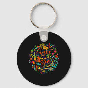 Cinco De Mayo Party Men Women Mexican Fiesta Taco  Key Ring