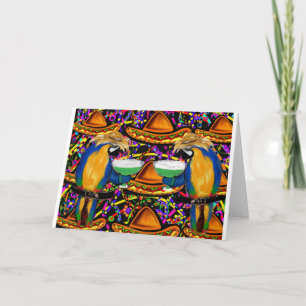 Cinco De Mayo Party Parrot Card