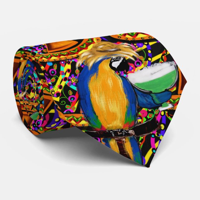 Cinco De Mayo  Party Parrot Tie (Rolled)