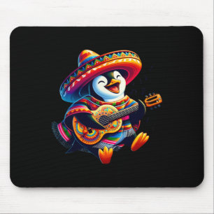 Cinco De Mayo Penguin Let's Fiesta Matching Mexica Mouse Pad