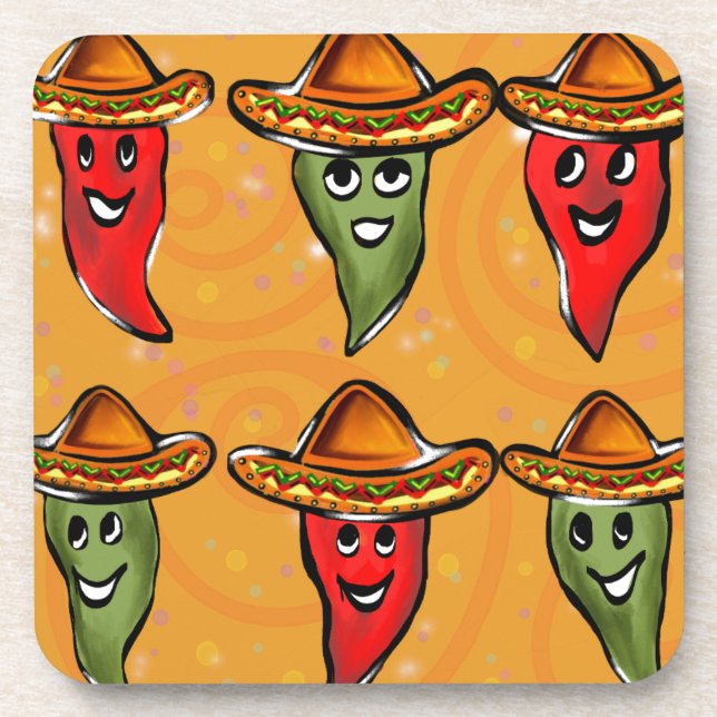 Cinco de Mayo Peppers Coaster (Front)
